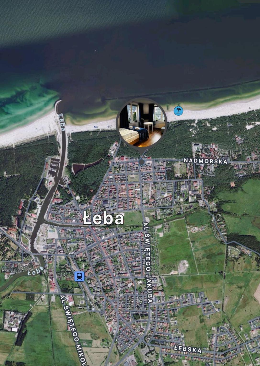 Pokoje Goscinne Nad Morzem Leba Exterior photo